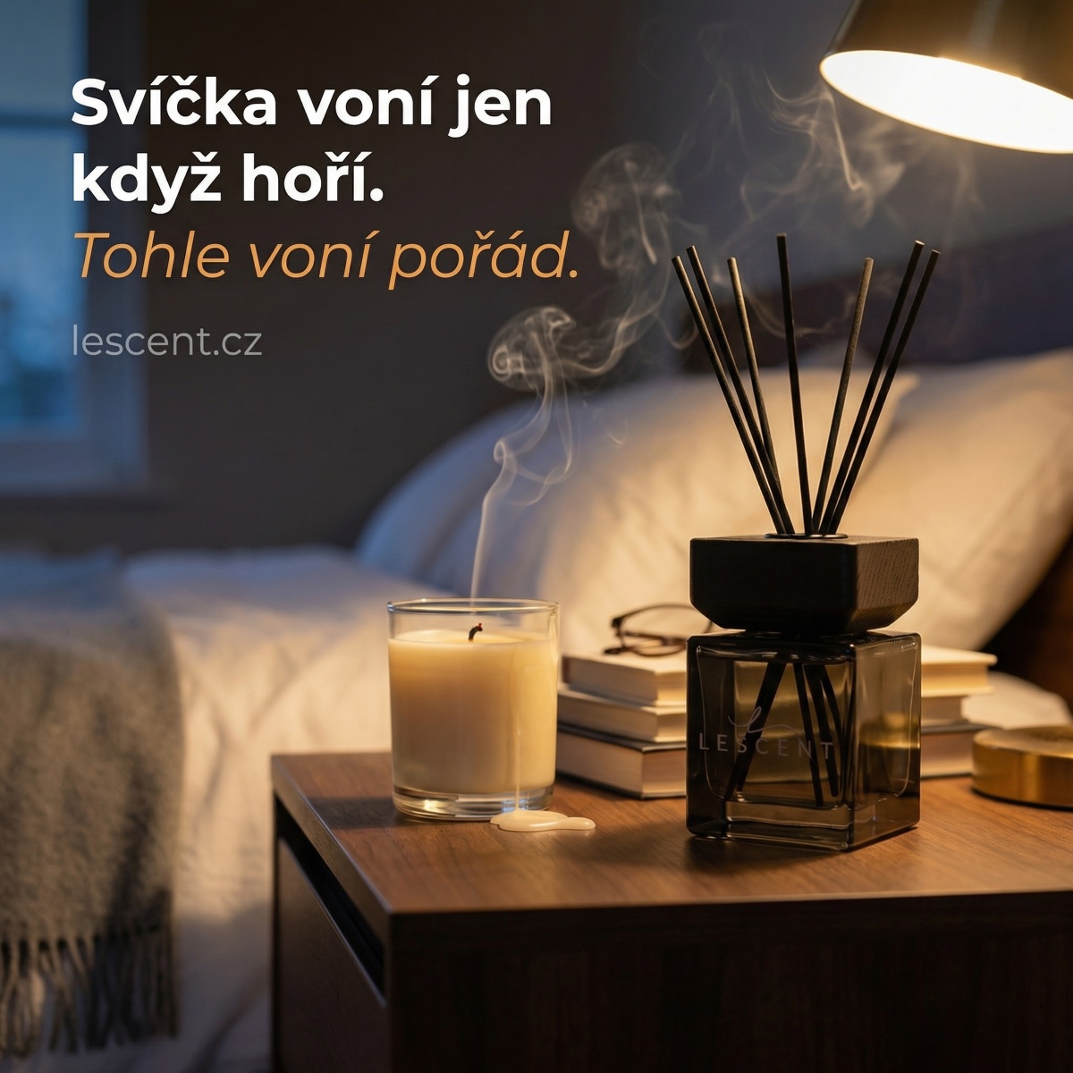 Svíčka voní jen když hoří. Tohle voní pořád.