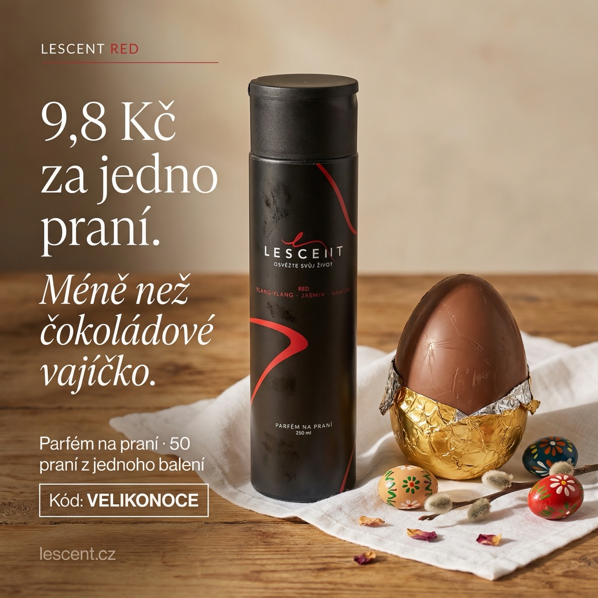 9,8 Kč za jedno praní. Méně než čokoládové vajíčko.